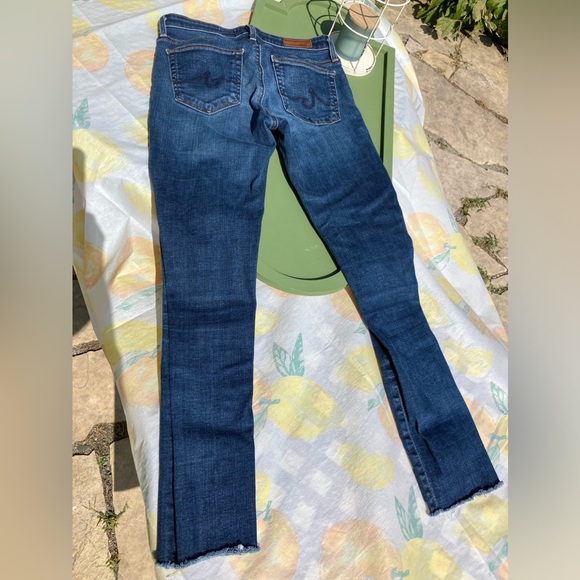 ag adriano goldschmied the middi mid rise dark legging 25r $235 - Picture 7 of 8